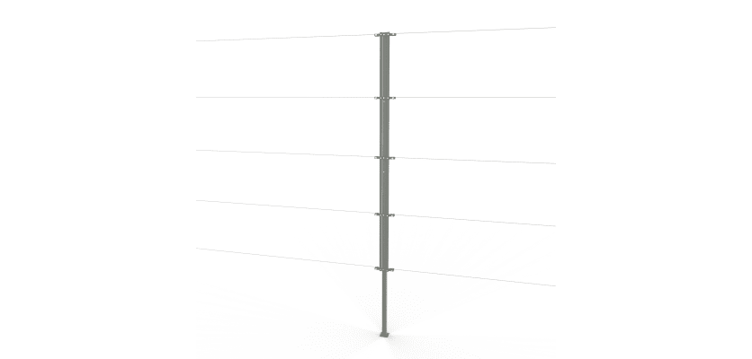 Galvanised Steel Two-Way Strainer Post Kit 