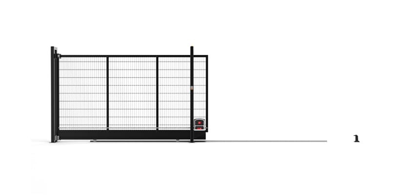 FFL 120T Mesh Tracked Sliding Gate 3.0m to 7.5m