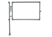 Half height self-closing gate made from durable key clamp materials, featuring a sleek design for easy access and security in various applications.
