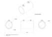Quadraspike External Shaft Connector 25mm diagram