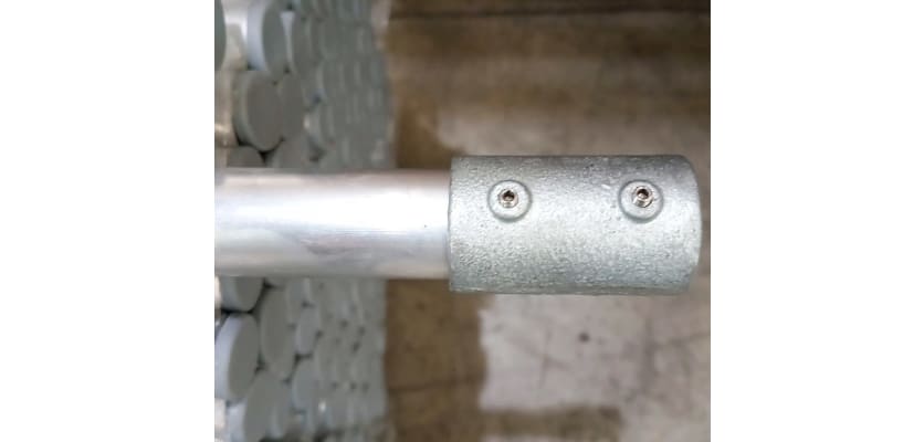 Close-up of a Quadraspike External Shaft Connector, 25mm, showcasing its durable design and precision-engineered connectors for secure fittings.