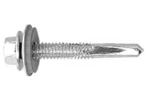 5.5mm x 25mm Hex Self Drill Light Section With 16mm Washer - Pack of 100