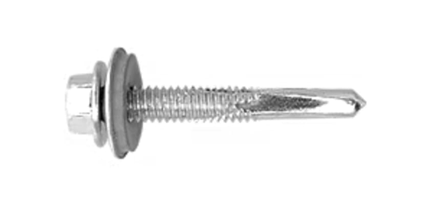 One hex self-drilling screws measuring 5.5mm x 25mm, featuring a 16mm washer for secure fastening.
