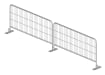 3.5m Smartweld Pedestrian Mesh Crowd Control Barrier 100 Package Deal 