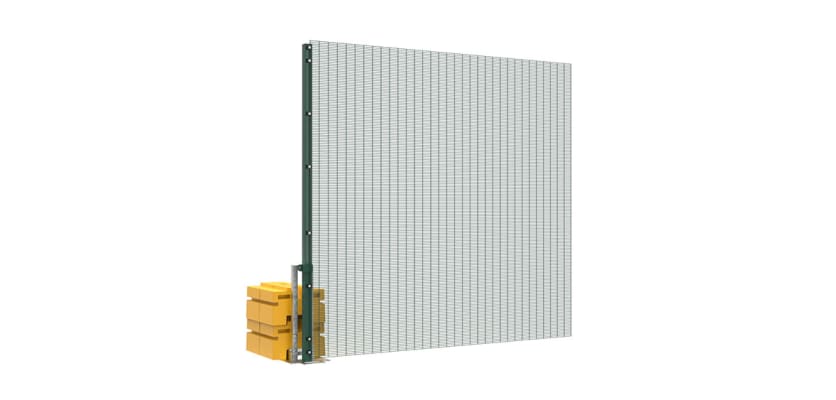 Green 2.4m High RapidShield® 358 Mesh Intermediate Fencing Kit 