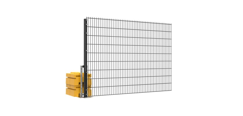 Durable 1.8m high RapidShield® 868 mesh fencing kit for hire, showcasing robust construction and a flexible setup for secure site protection.
