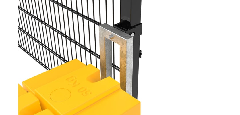 Close up of 1.8m High RapidShield® 868 Mesh Intermediate Fencing 