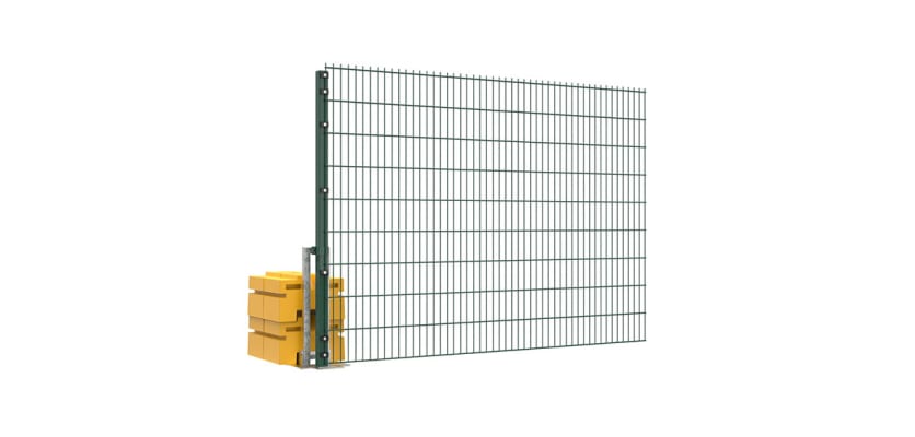 Green 1.8m High RapidShield® 868 Mesh Intermediate Fencing Kit