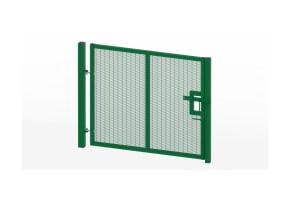  3.0m High x 2.5m Wide 358 Prison Mesh Single Leaf Gate Kit