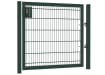 An Apollo 1.2m High by 2.0m Wide Green 868 Twin Mesh Gate with Digital keypad lock
