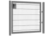 1.2m High by 2.0m Wide Apollo 868 Twin Mesh Single Leaf Gate in Grey with Latch and Key Lock
