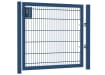 An Apollo Single leaf 868 Twin Mesh gate 1.2m high by 2.0m wide with a digital keypad - Blue finish