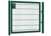 An Apollo 1.2m High by 2.0m Wide Green 868 Twin Mesh Gate with Digital keypad lock