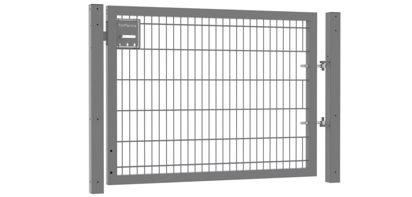 An Apollo 1.2m High by 2.0m Wide 868 Twin Mesh Single Leaf Security Gate with Slider 