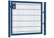 A 1.2m High by 2.0m Wide 868 Twin Mesh Apollo Single Leaf Gate in Blue with Sliding Latch