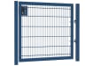 An Apollo Single Leaf 868 Twin Mesh Security Gate - 1.2m High x 2.0m Wide Blue finish with Key and latch Lock