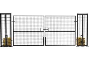 2.0m High x 4.0m Wide  RapidShield® Double Leaf Gate Kit - Hire