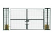 Green 2.4m High x 4.0m Wide RapidShield®Double Leaf Gate Kit
