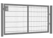 An Apollo 1.2m High by 2.5m Wide 868 Twin Mesh Single Leaf Security Gate with Slider 