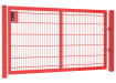 A 1.2m x 2.5m single leaf 868 Twin Mesh Apollo Gate with Key Lock - Red Finish