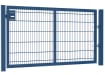 A 1.2m High by 2.5m Wide 868 Twin Mesh Apollo Single Leaf Gate in Blue with Sliding Latch
