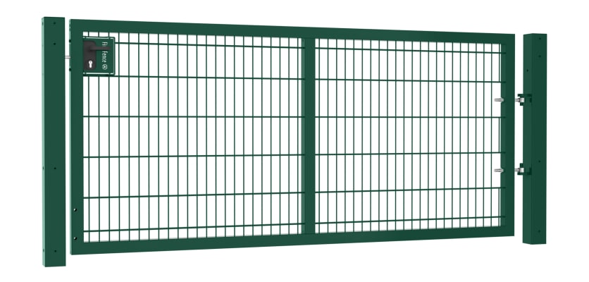 A 1.2m High by 2.5m Wide 868 Twin Mesh Apollo Gate with A Latch and Key Lock