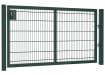 An Apollo 1.2m High by 2.5m Wide Green 868 Twin Mesh Gate with Digital keypad lock
