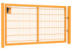 A 1.2m High by 2.5m Wide 868 Twin Mesh Apollo Gate with A Latch and Key Lock - Yellow Powder Coated Finish