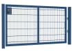 An Apollo Single leaf 868 Twin Mesh gate 1.2m high by 2.0m wide with a digital keypad - Blue finish