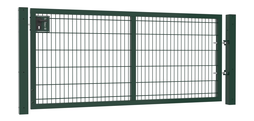 A 1.2m High by 2.5m Wide 868 Twin Mesh Apollo Gate with A Latch and Key Lock