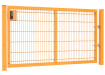 A Yellow 1.2m by 2.5m Apollo Single Leaf 868 Mesh Security Gate with Digital Lock
