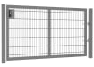 A Grey Apollo 1.2m High by 2.5m Wide Single Leaf 868 Twin Mesh gate with Digital Lock