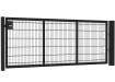1.2m High by 3.0m Wide Apollo 868 Twin Mesh Single Leaf Gate in Black with Slider kit