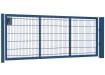An Apollo Single Leaf 868 Twin Mesh Security Gate - 1.2m High x 3.0m Wide Blue finish with Key and latch Lock
