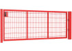 A Red 1.2m x 3.0m 868 Twin Mesh Apollo Single Leaf Security Gate with Digital Lock