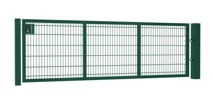 A 1.2m High by 3.0m Wide 868 Twin Mesh Apollo Gate with A Latch and Key Lock