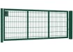 A Green Apollo 1.2m high by 3.0m Wide Twin Mesh gate with Key Lock