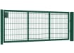 A Green Apollo 1.2m high by 3.5m Wide Twin Mesh gate with Key Lock