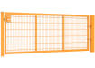 An Apollo 1.2m High by 3.5m Wide Single Leaf 868 Twin Mesh Gate with Slider Kit - Yellow Powder Coated Finish