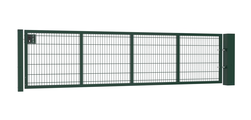 A 1.2m High by 4.0m Wide 868 Twin Mesh Apollo Gate with A Latch and Key Lock
