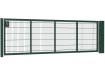 An Apollo 1.2m High by 4.0m Wide Green 868 Twin Mesh Gate with Digital keypad lock