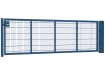 A 1.2m High by 4.0m Wide 868 Twin Mesh Apollo Single Leaf Gate in Blue with Sliding Latch