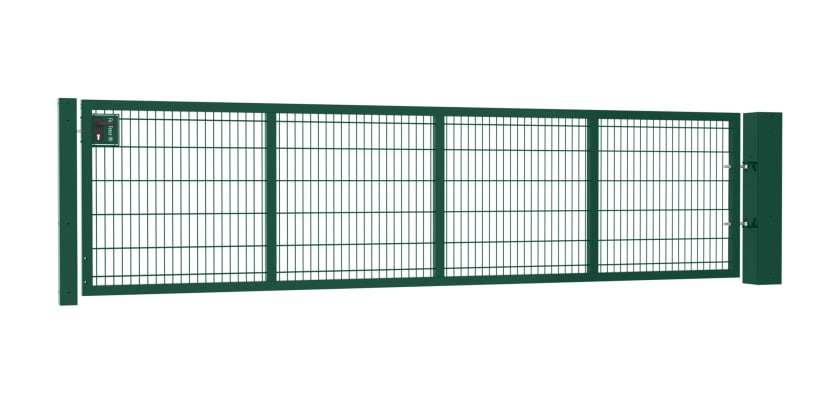 A 1.2m High by 4.0m Wide 868 Twin Mesh Apollo Gate with A Latch and Key Lock