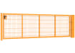 A 1.2m High by 4.0m Wide 868 Twin Mesh Apollo Gate with A Latch and Key Lock - Yellow Powder Coated Finish
