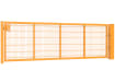 An Apollo 1.2m High by 4.0m Wide Single Leaf 868 Twin Mesh Gate with Slider Kit - Yellow Powder Coated Finish