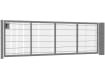 1.2m High by 4.0m Wide Apollo 868 Twin Mesh Single Leaf Gate in Grey with Latch and Key Lock