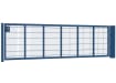 An Apollo 0.9m High by 5.0m Wide Green 868 Twin Mesh Gate with Digital keypad lock