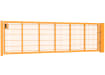 An Apollo 0.9m High by 5.0m Wide Green 868 Twin Mesh Gate with Digital keypad lock