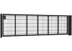An Apollo 0.9m High by 5.0m Wide Green 868 Twin Mesh Gate with Digital keypad lock