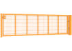 An Apollo 0.9m High by 5.0m Wide Green 868 Twin Mesh Gate with Digital keypad lock